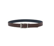 Cinturón reversible marrón-azul