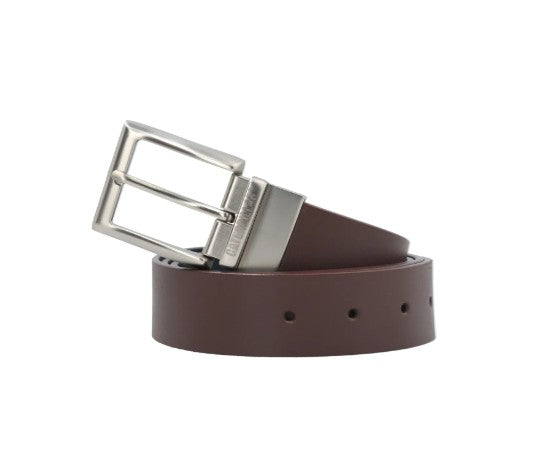 Cinturón reversible marrón-azul