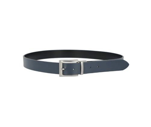 Cinturón reversible marrón-azul